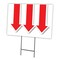 Signmission Giant Down Arrow Yard Sign & Stake outdoor plastic coroplast window, C-1216 Giant Down Arrow C-1216 Giant Down Arrow - alternate 1